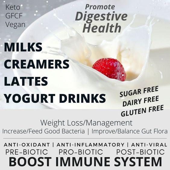 SugarFree DairyFree GlutenFree Milks Creamers Yogurt Drinks